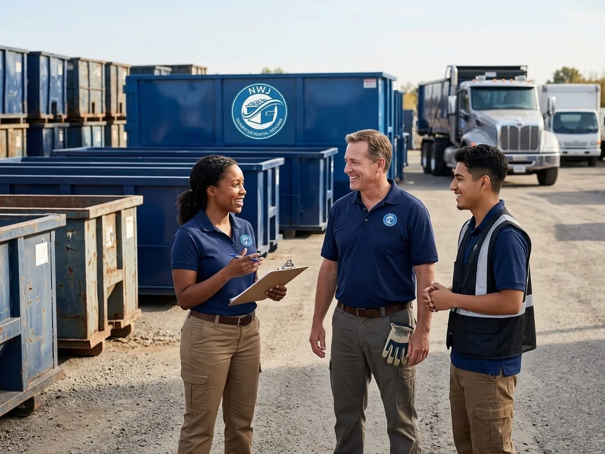 NWJ Dumpster Rental Newark office team member
